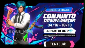 Notícias sobre Tatsuya Garçon no Escolha Royale do Free Fire