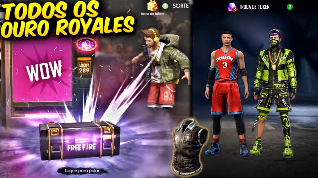 5 melhores pacotes Ouro Royale do Garena Free Fire