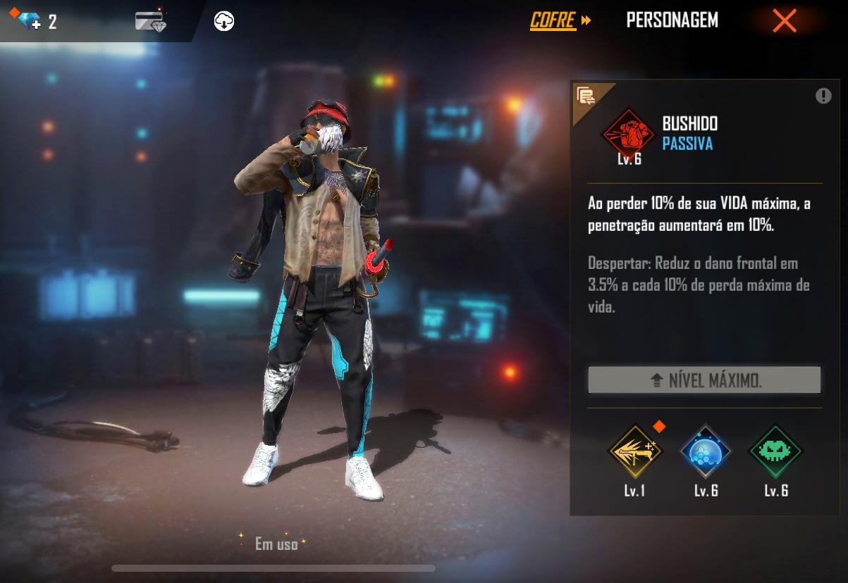 5 personagens no Free Fire com habilidades passivas, após a atualização