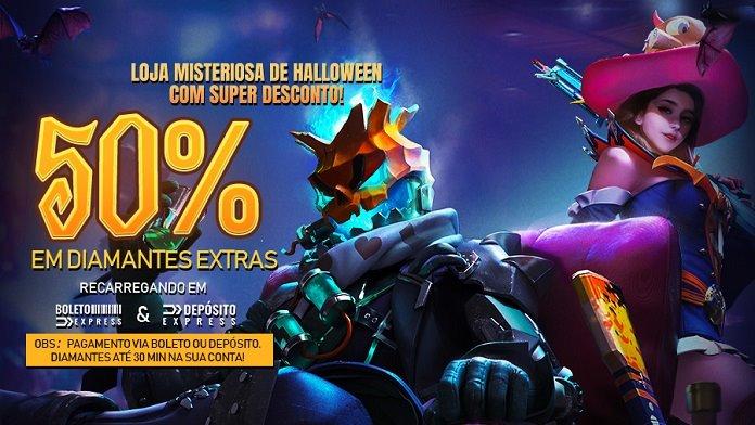 50% de Diamantes Extras na Promoção de Recargas no Free Fire