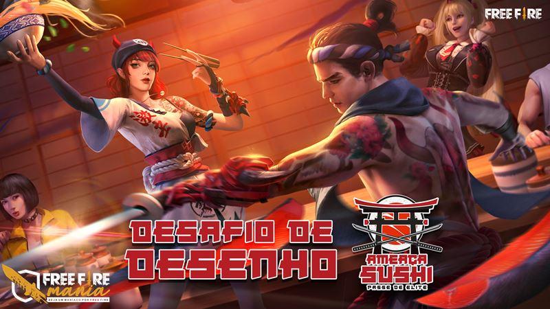 50 Elite Passes Threaten Free Sushi on Twitter at Free Fire BR