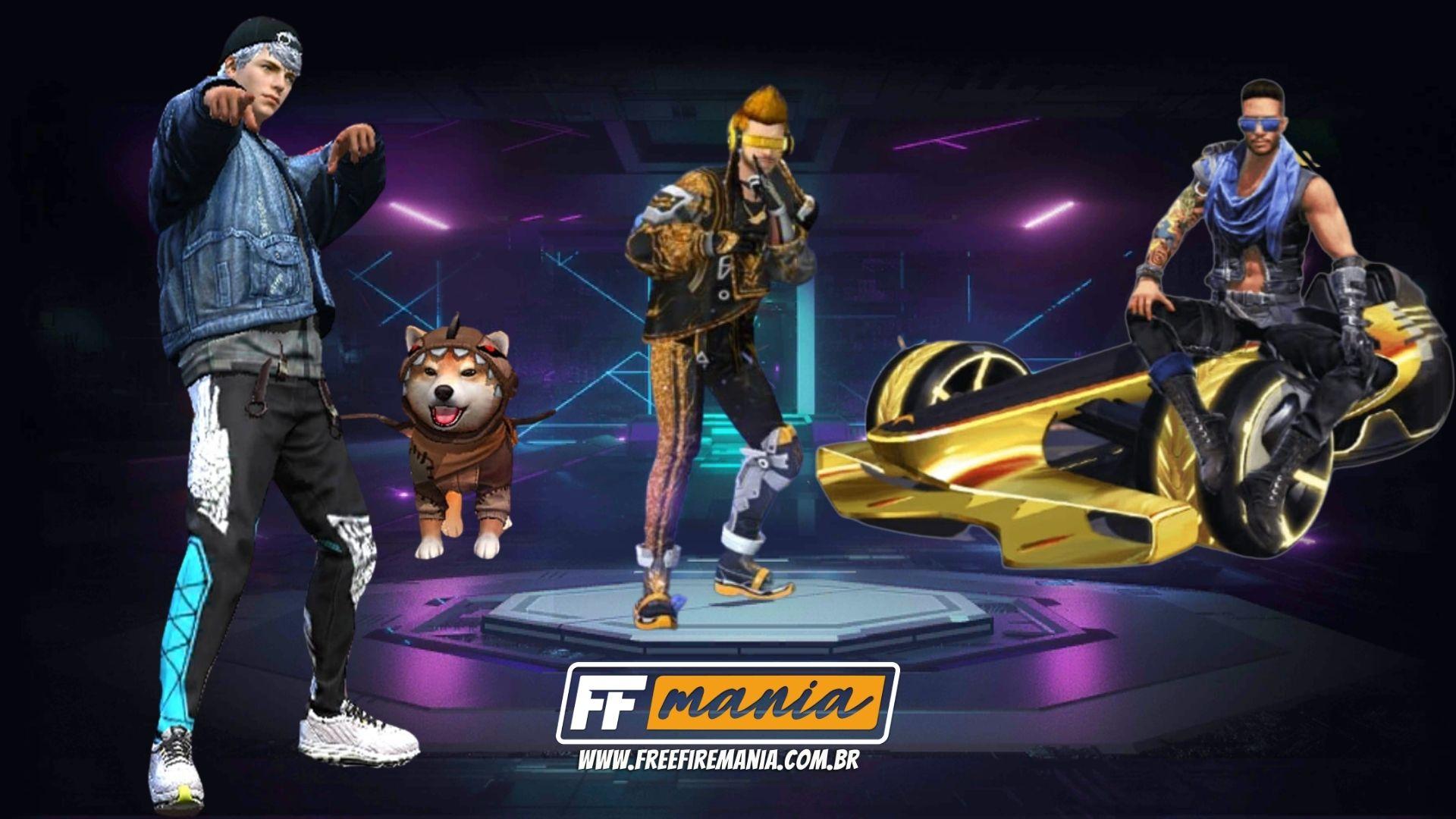 6 emotes disponíveis no Free Fire através da caixa "Pacote de Pixel"