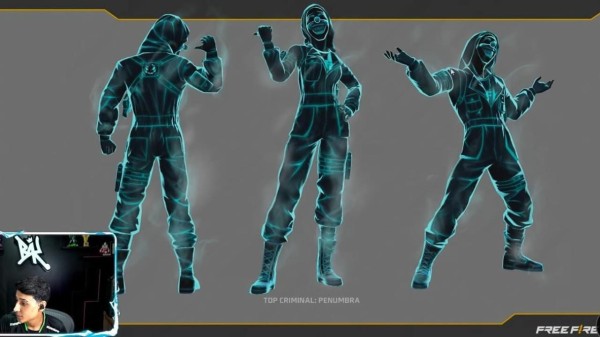 Imagem da notícia sobre A Nova Skin Top Criminal Penumbra do Free Fire: Uma Ameaça Noturna