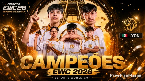 LYON es campeona mundial de Free Fire en la EWC26