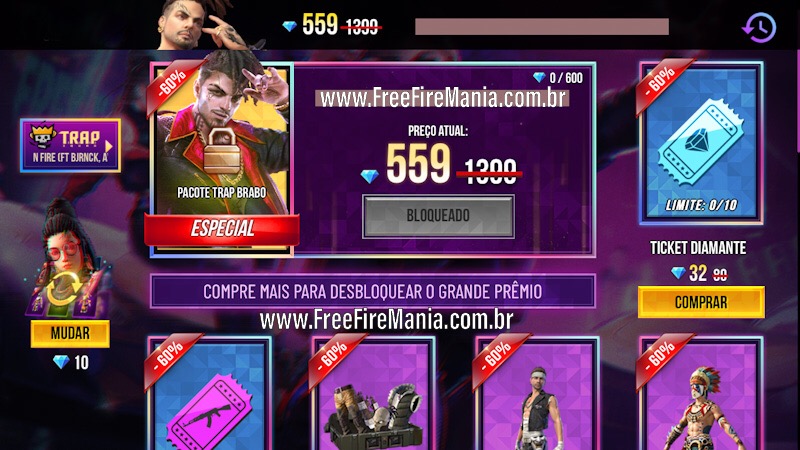 Acesso Antecipado Loja Misteriosa 7.0 no Free Fire