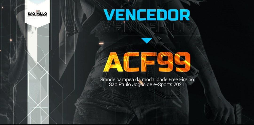 ACF99 é a campeã da modalidade Free Fire do São Paulo Jogos de e-Sports