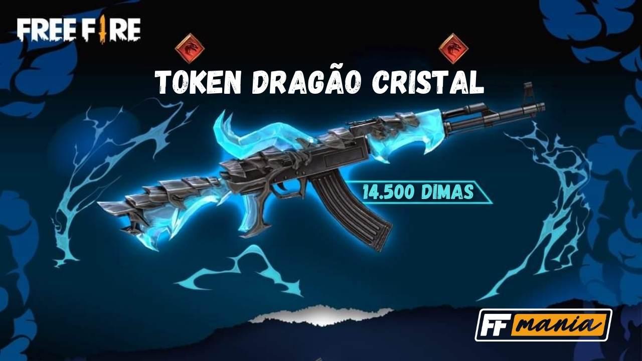 AK47 Chama do Dragão FULL por 14.500 diamantes, o item mais caro do Free Fire