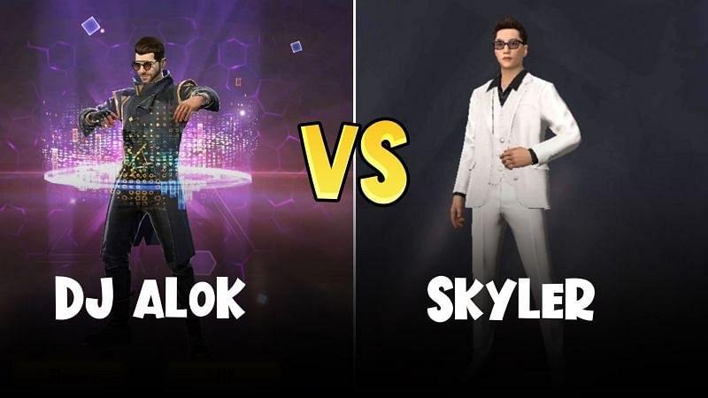 Alok vs Skyler: Qual personagem Free Fire é melhor para o modo ranqueado em 2021?