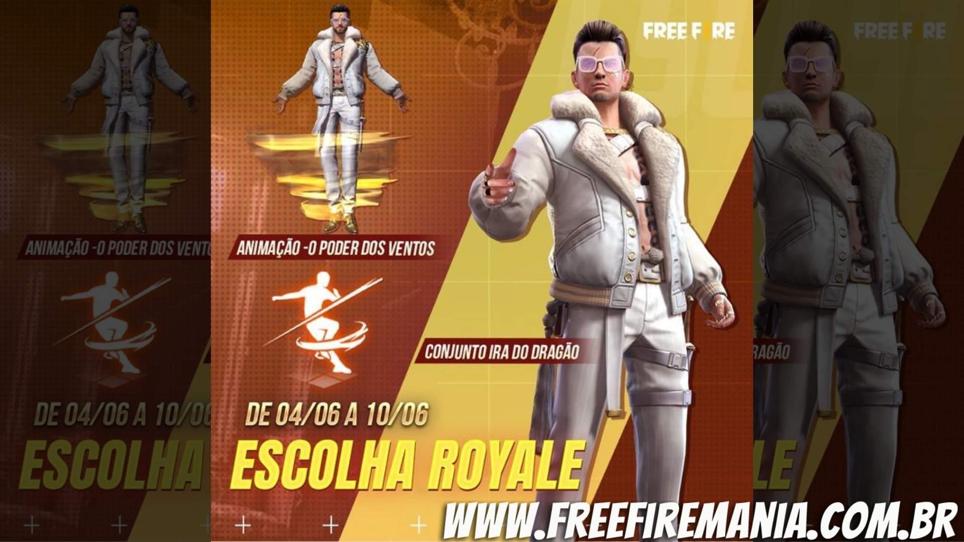 Free Fire: Animação Dragão da Redenção chega ao jogo no Escolha Royale