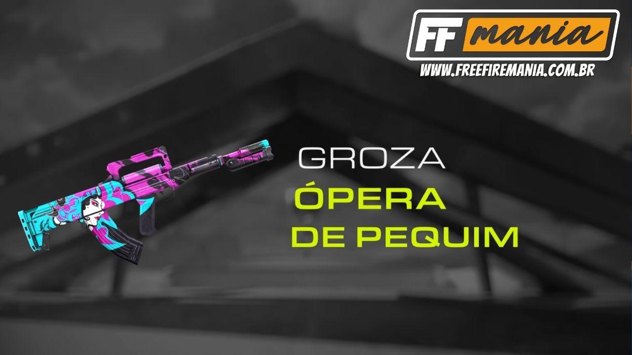 Arma Royale Free Fire agosto de 2021: la Ópera de Pekín de GROZA será la próxima piel de ruleta