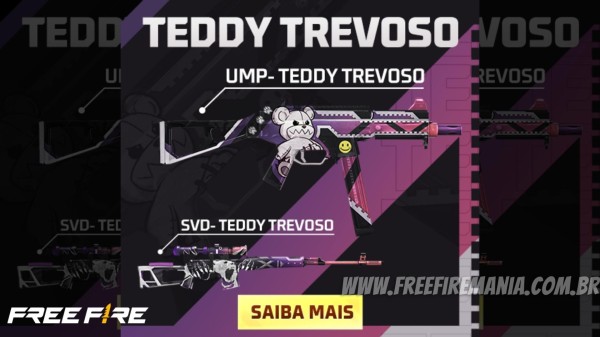 Arma Royale Free Fire novembro 2022: UMP e SVD - Teddy Trevoso