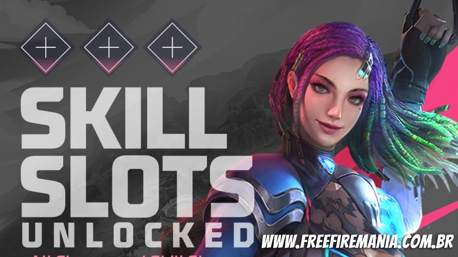 Atualização Free Fire 2023: Slots de habilidades para personagens serão gratuitos