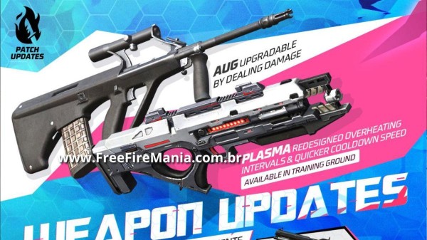 Free Fire Update April 2024: Plasma-X and AUG Upgradable