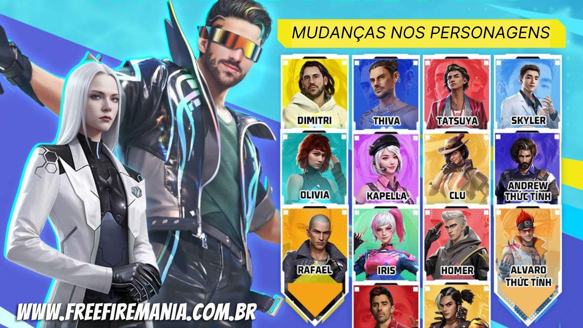 Atualização Free Fire maio 2023: diversos personagens terão habilidades  alteradas