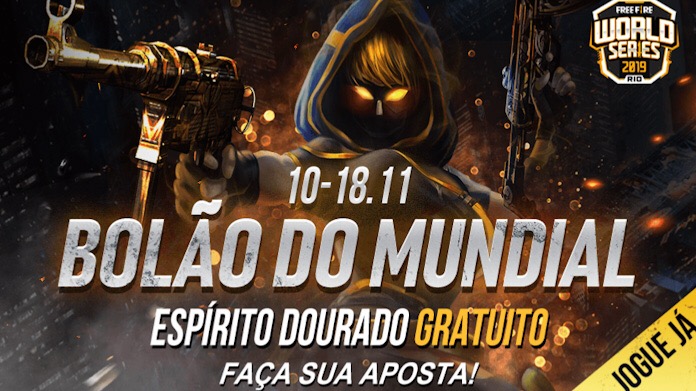 Bolão do Mundial: Acerte o Campeão do Mundo de Free Fire  e Ganhe a Skin Espírito Dourado 