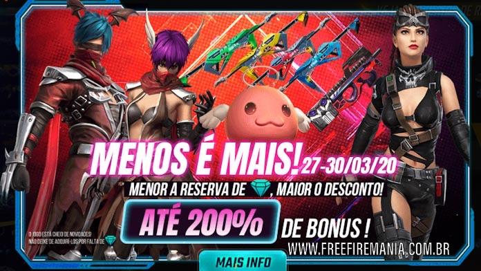 Bônus na compra de Diamantes: Qual o seu desconto na Loja do Free Fire?