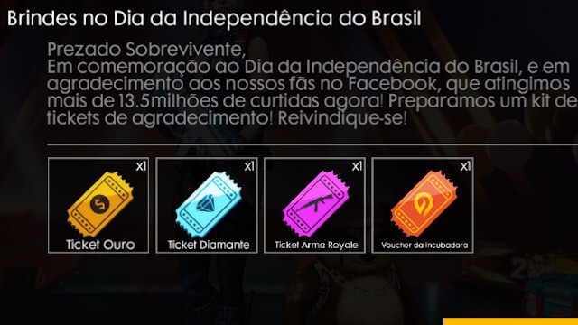 Brindes do Dia da Independência do Brasil