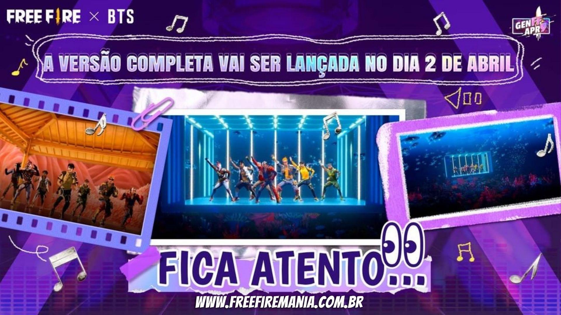 BTS vai lançar MV especial de “Idol” na versão Free Fire: saiba quando será a estreia