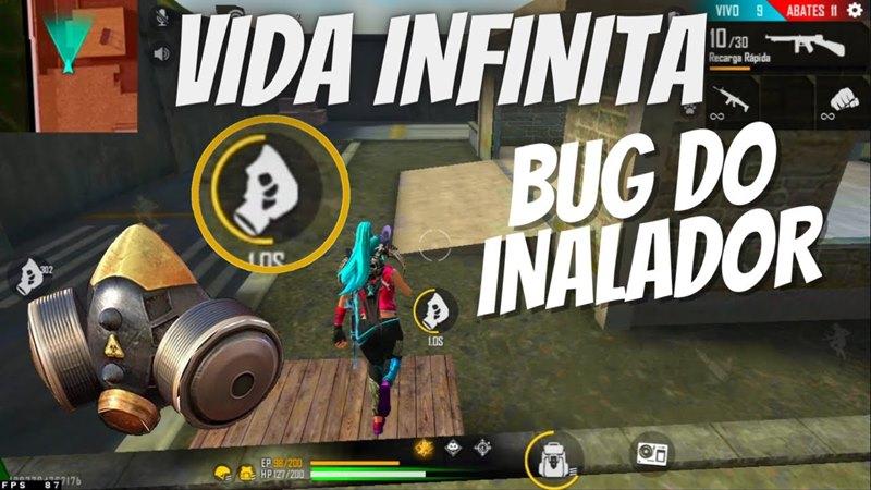 Bug de vida infinita no Free Fire utilizando o Inalador, dá BAN?