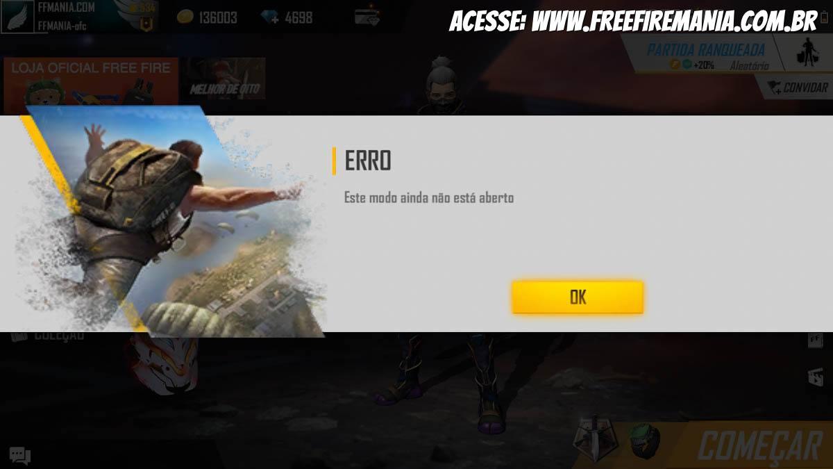 JOGUEI PARTIDA RANQUEADA - FREE FIRE BATTLEGROUNDS 