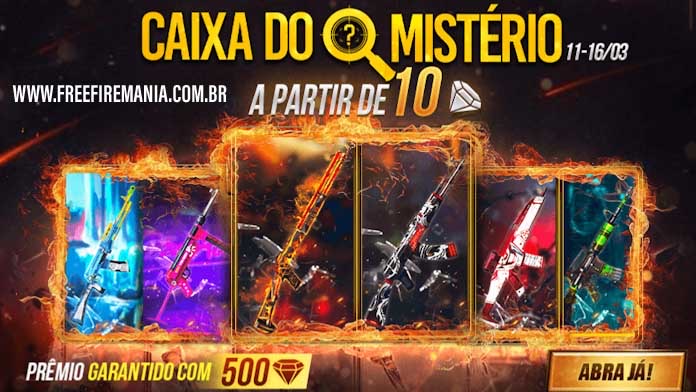 Caixa do Mistério disponível no Free Fire