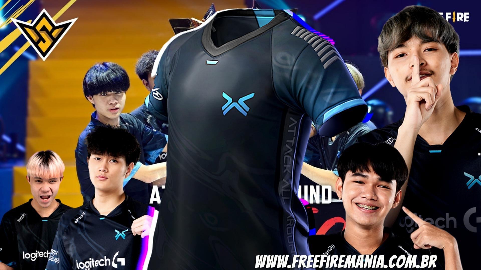 Camisa do time campeão do mundo de Free Fire 2022 chega ao jogo; veja as imagens