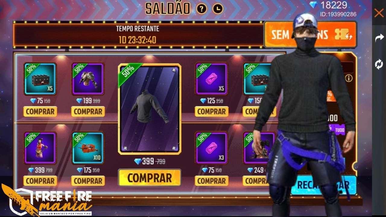 Camisa Gola Alta está de volta ao Free Fire!