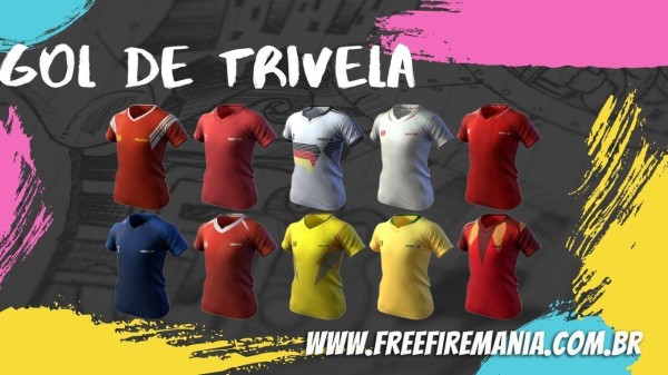 Camisas de Times estão de volta ao Free Fire; Veja como conseguir no Gol de Trivela