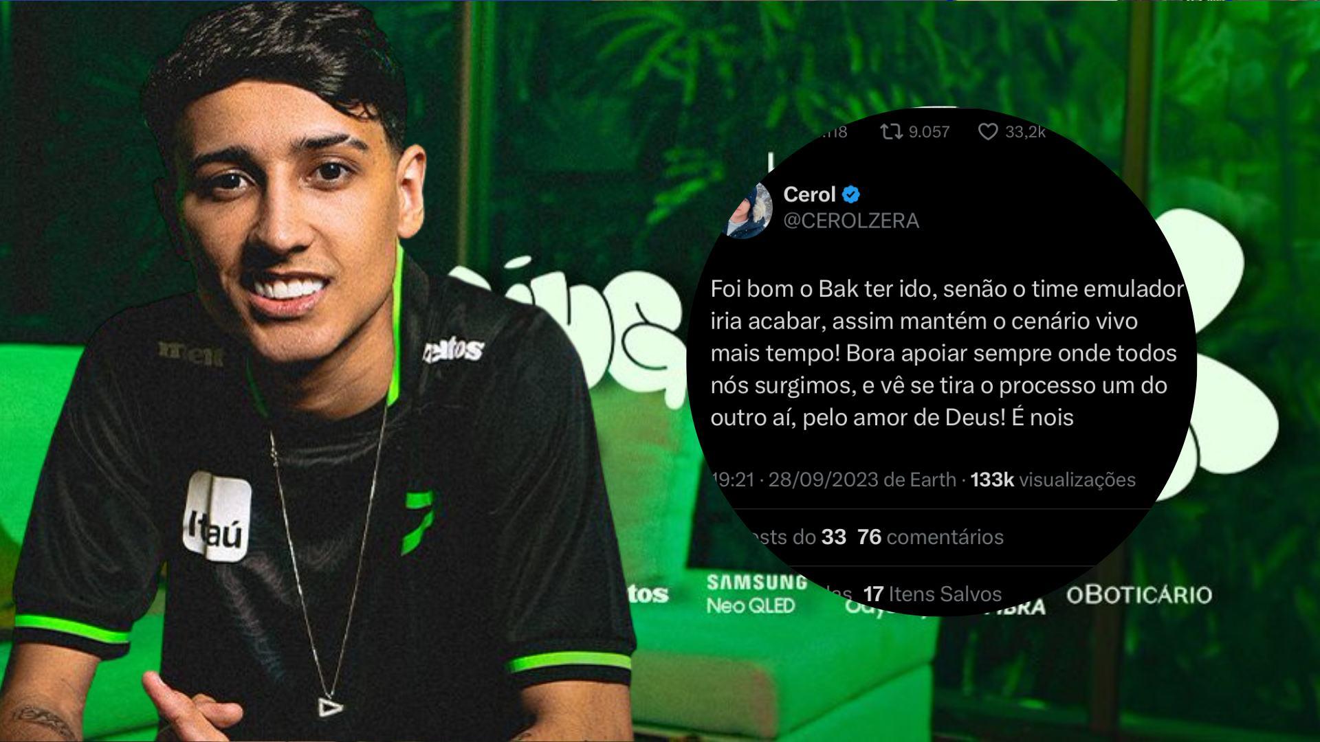 Cerol ironiza o retorno de BaK para a LOUD: "Sem ele a NOISE iria acabar"