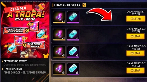 Chamar de Volta Free Fire: Garena oferece Cubo Mágico para jogadores e amigos