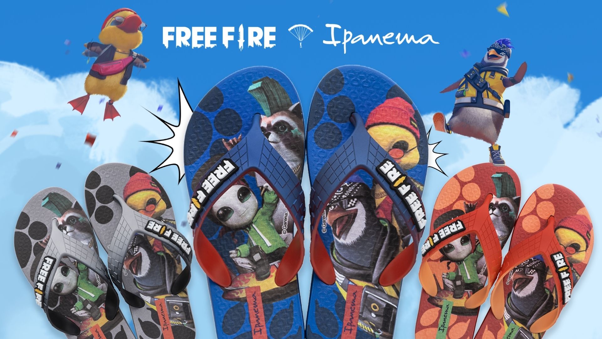 Chinelo do Free Fire? Garena lança parceria com a Ipanema