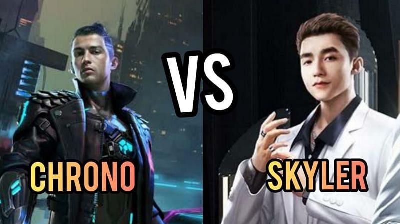 Chrono vs Skyler: Which Free Fire character is best for the ranking in 2021?