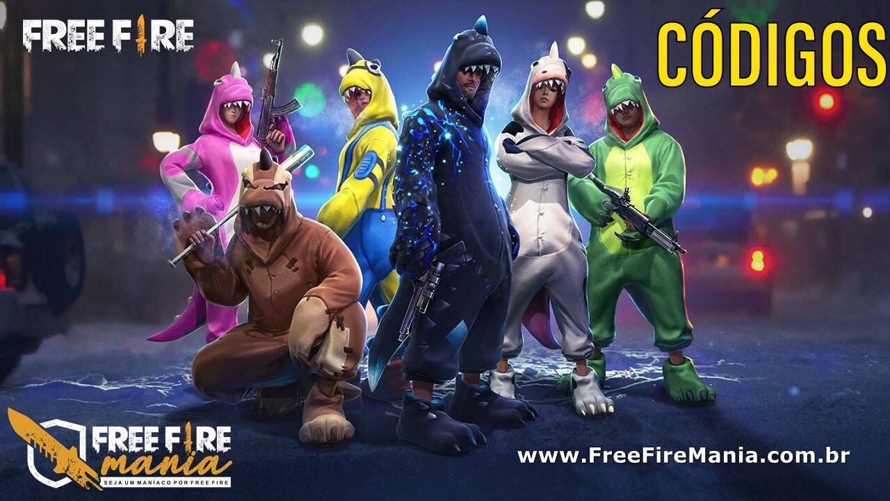 Códigos da Incubadora Dino no Free Fire