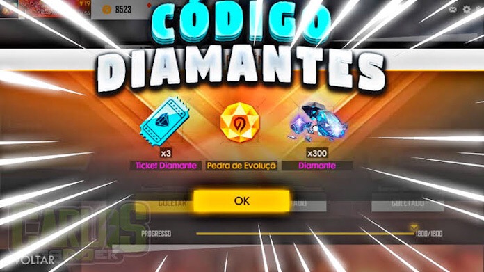 Códigos de Diamantes na Final da Free Fire Pro League