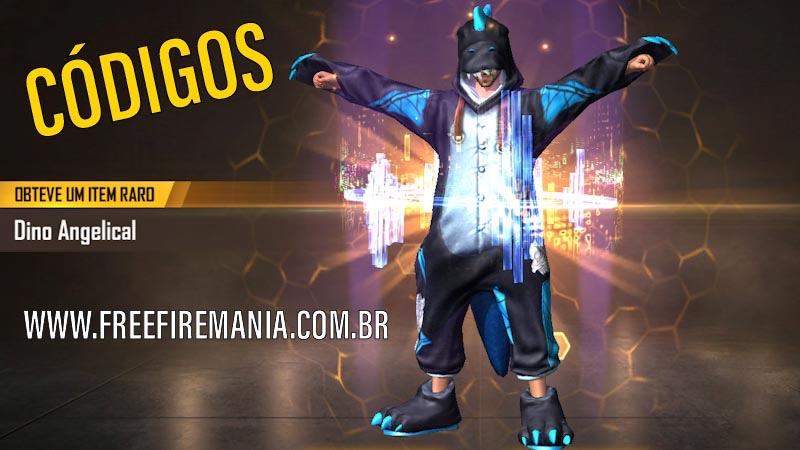 Códigos do Dino Angelical, saiu os novos códiguin do Free Fire