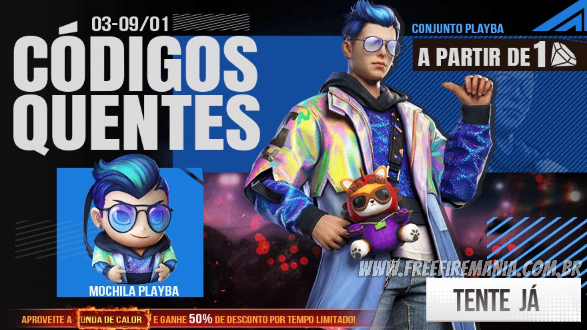 Free Fire: evento Códigos Quentes traz Conjunto Motoqueiro