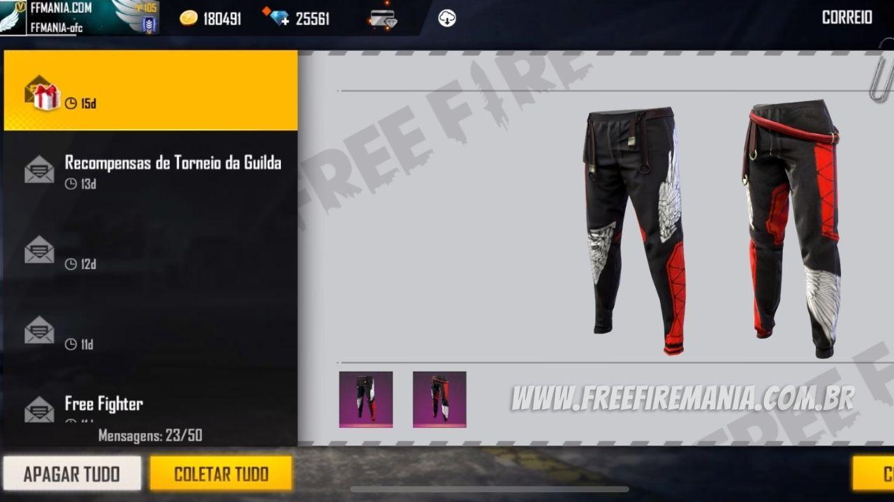 SAIU! GERADOR DE CODIGUIN DA CALÇA ANGELICAL BRANCA DE GRAÇA CODIGUIN  INFINITO PARA TODOS FREE FIRE 