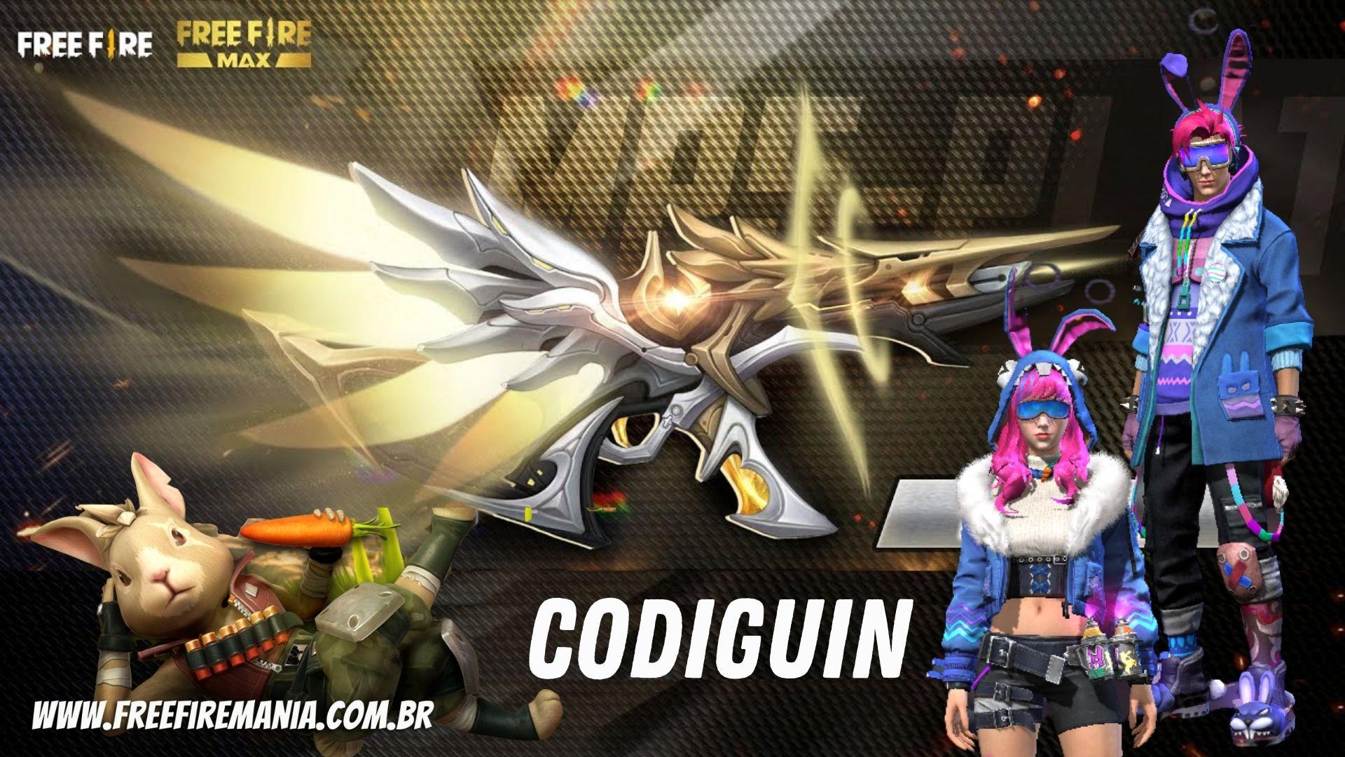 CÓDIGUIN FF 2022! COMO RESGATAR CÓDIGO FREE FIRE MAIO! (PERSONAGEM