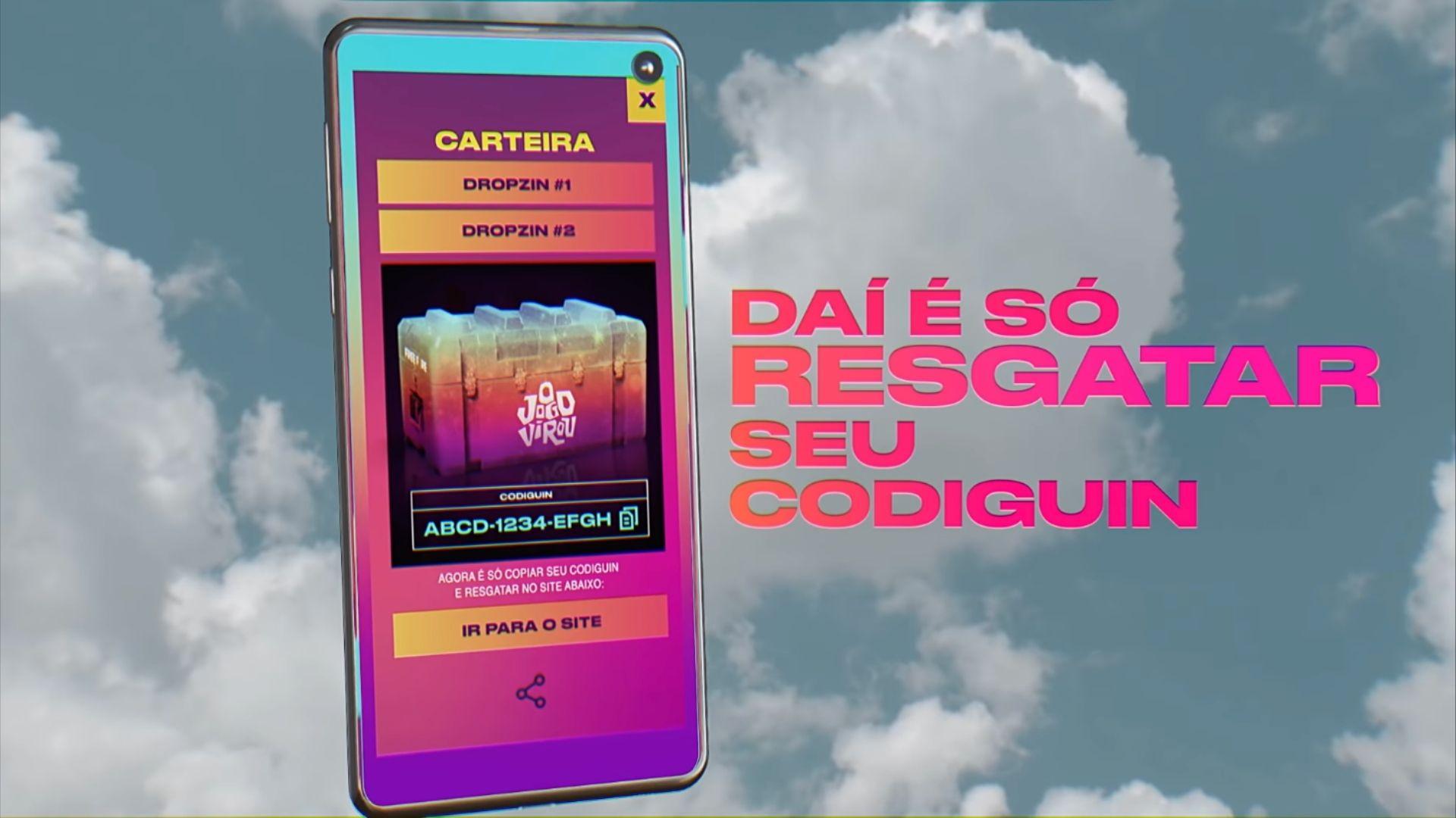 CODIGUIN FF: como conseguir códigos Free Fire da campanha O Jogo Virou Dropzins