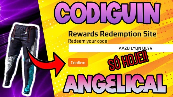CODIGUIN FF: Free Fire libera código Calça Angelical Dourada