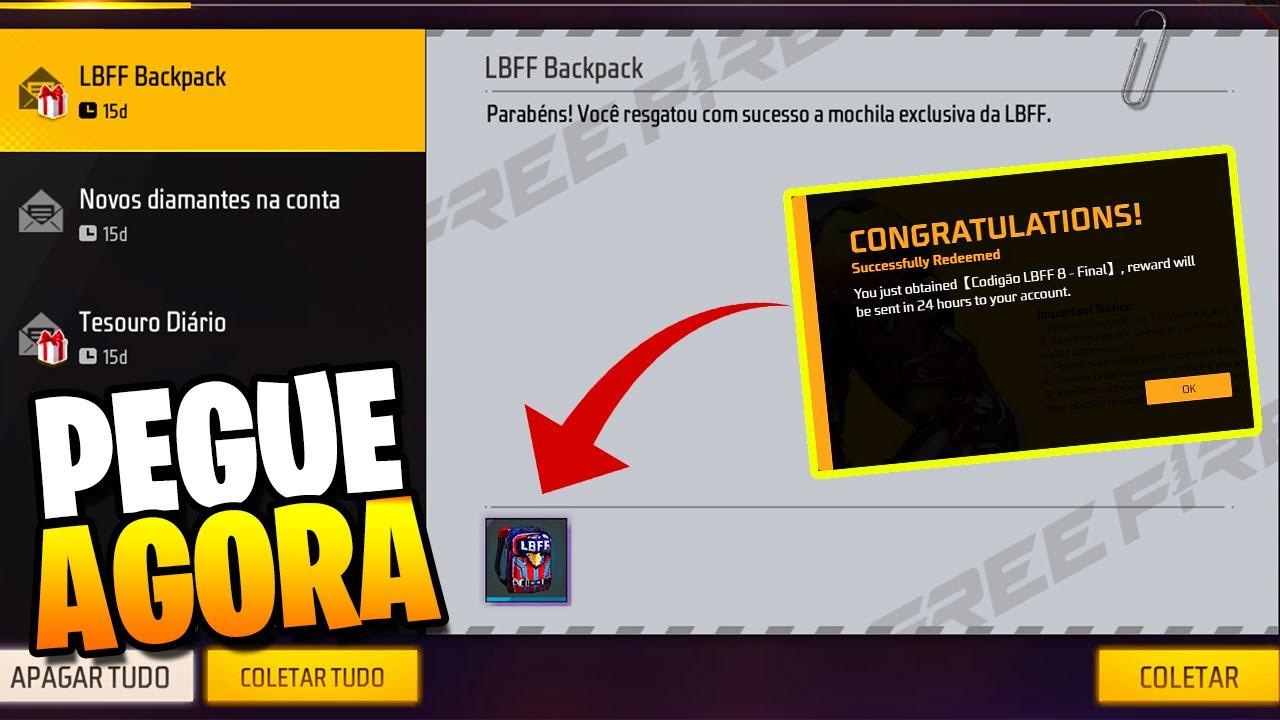 Free Fire: NOVO CODIGUIN INFINITO FF para resgatar AGORA MESMO!