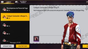 Jaqueta Santander Free Fire: Como pegar o item da nova parceria?