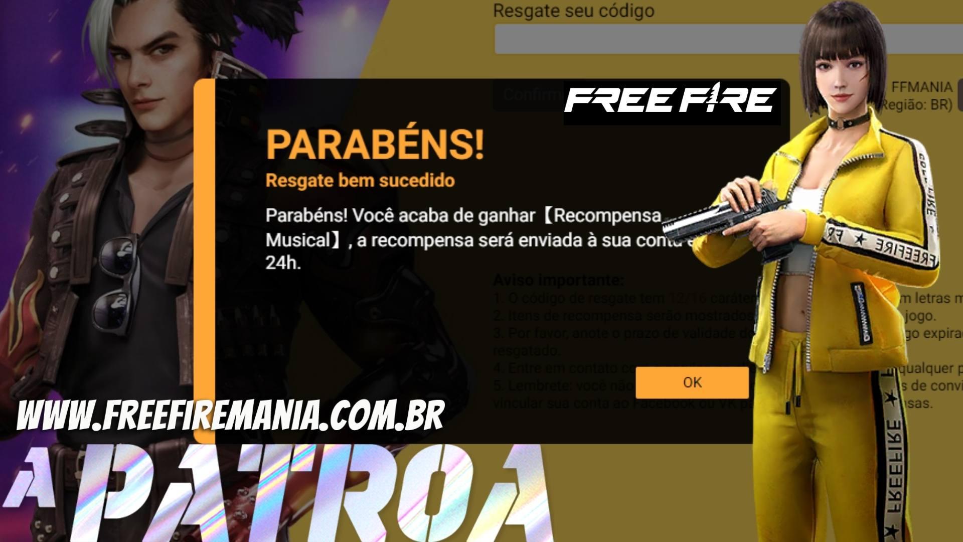 O CODIGUIN QUE TODOS PODEM RESGATAR AGORA NO FREE FIRE 