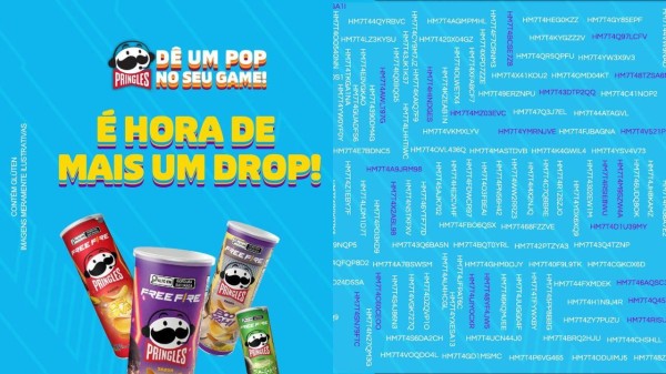 Codiguin FF  200 códigos Free Fire liberados pela Pringles