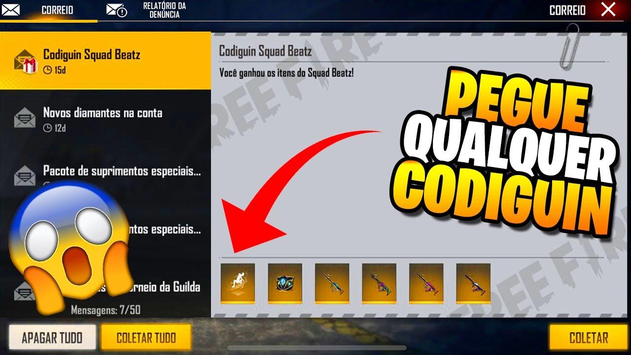 CÓDIGUIN FF 2022 - COMO RESGATAR CÓDIGO FREE FIRE MAIO 2022 !! (ITENS  GRÁTIS MUNDIAL) 