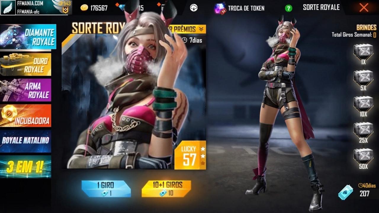 Comandante Furiosa FF é a próxima skin do Diamante Royale do Free Fire