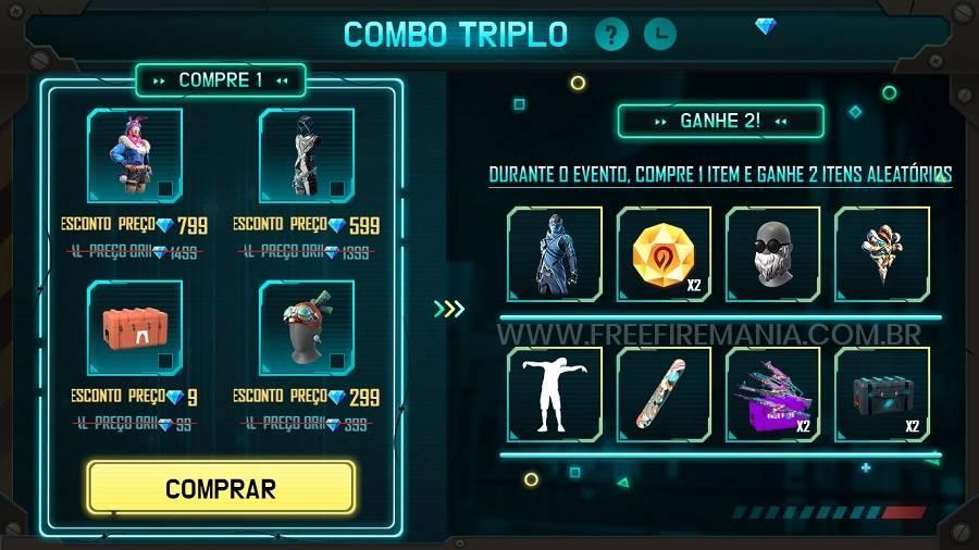 Combo Triplo: evento do Free Fire que trás a Barbinha está de volta