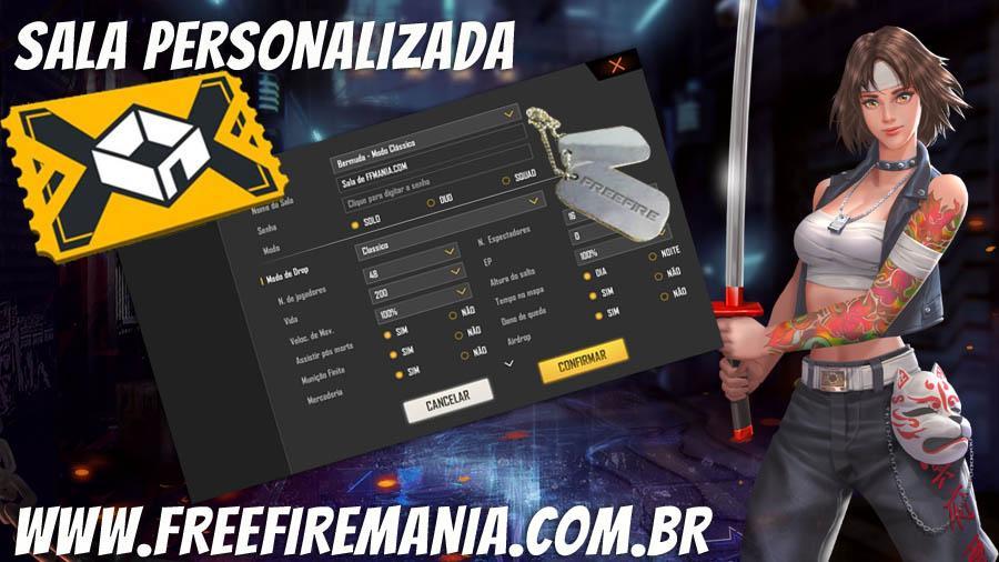 Como funciona a Sala Personalizada? – Free Fire Suporte