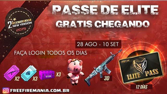 Free Fire: como ganhar Passe de Elite de setembro de 2019 de graça