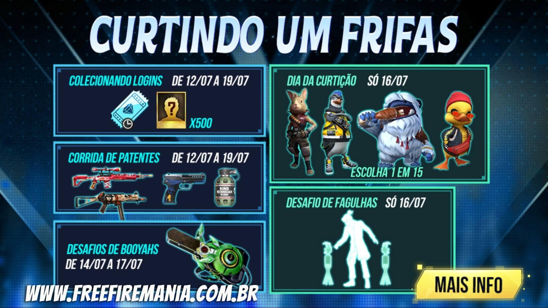 Como ganhar skins de armas, Pet e Granada grátis no Free Fire nesta semana